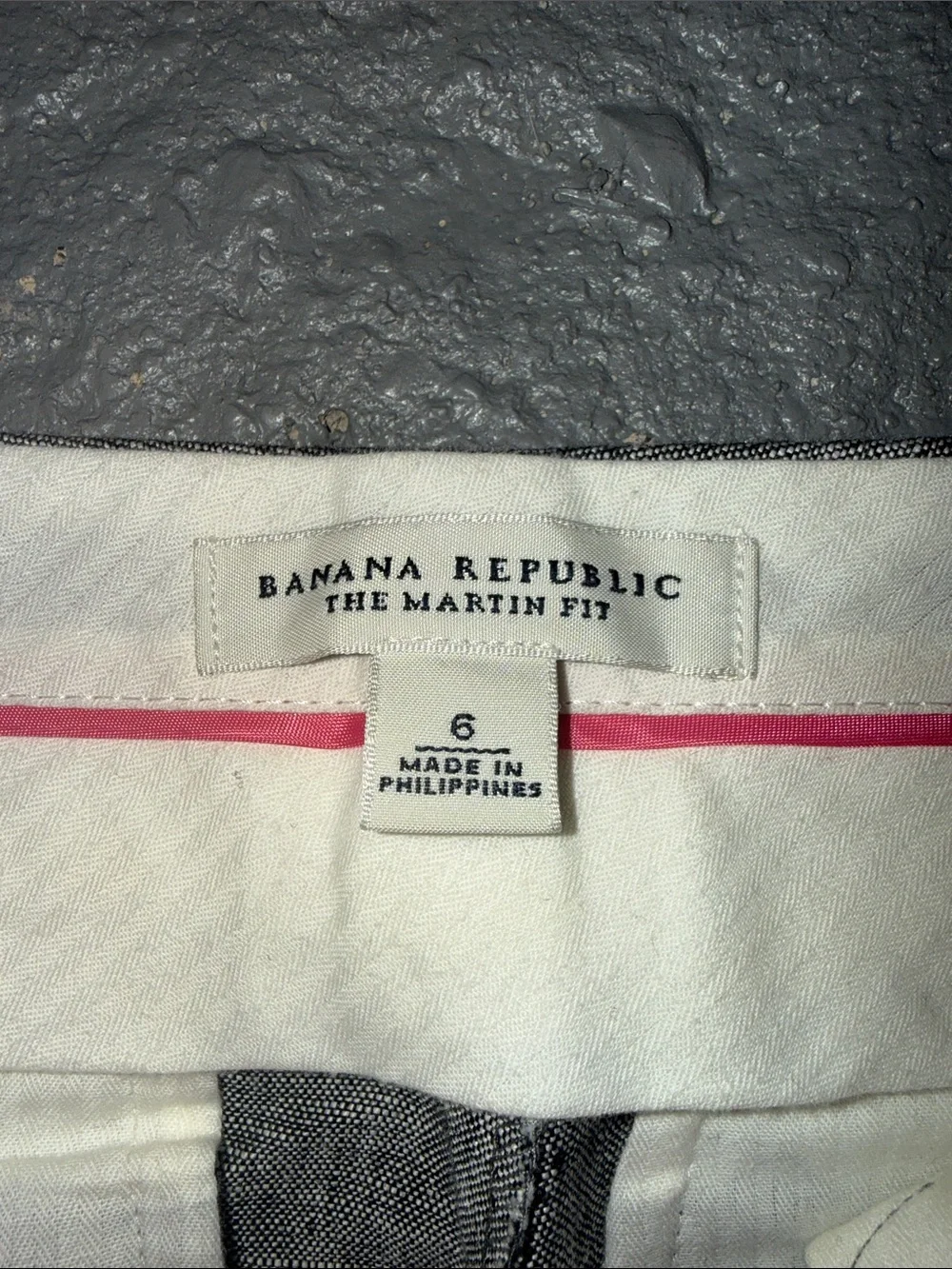 Banana Republic Heather Gray 100% Linen-Blend Dress Pants